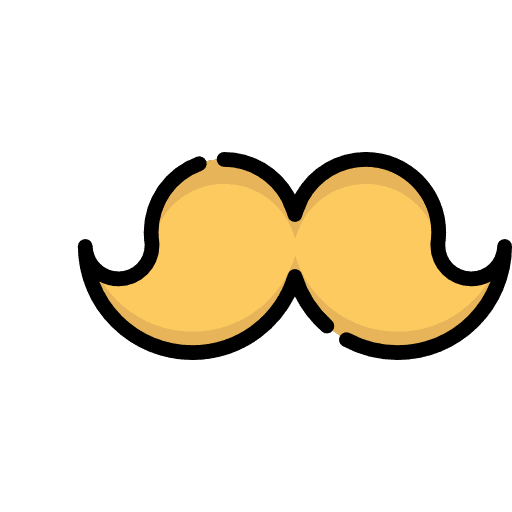 Mustache beauty fashion mustache icon