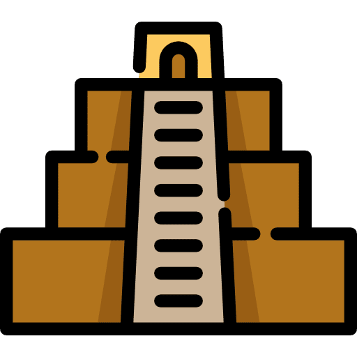 Pyramid landmark pyramid monument icon