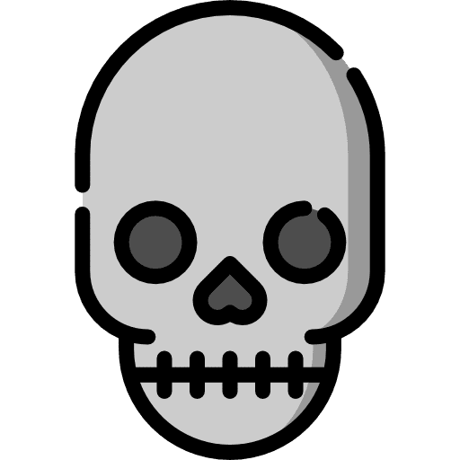 Skull skull dangerous kill icon