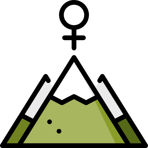 Achievement success mountain business icon