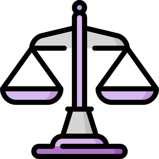 Justice law judge miscellaneous icon