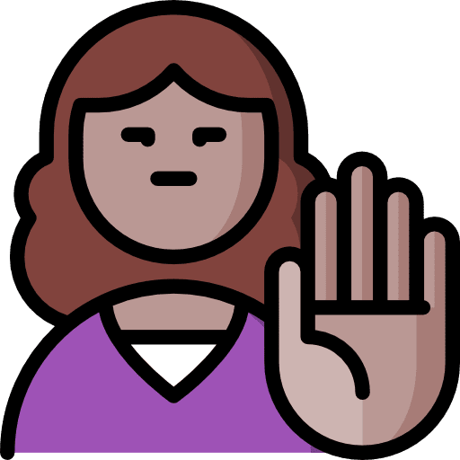 Stop violence woman people maltreatment icon