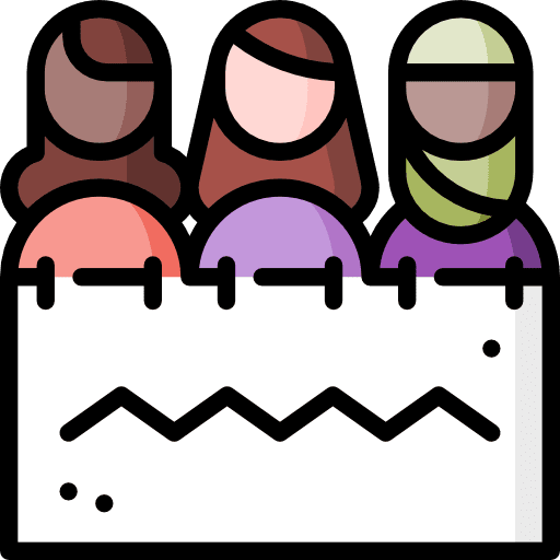 Demonstration crowd miscellaneous feminism icon