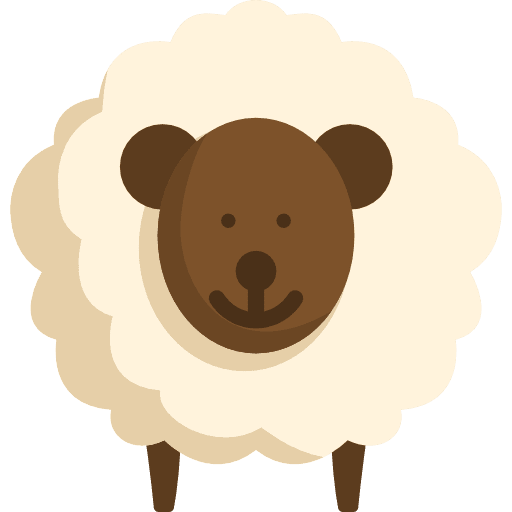 Sheep farming mammals animals icon