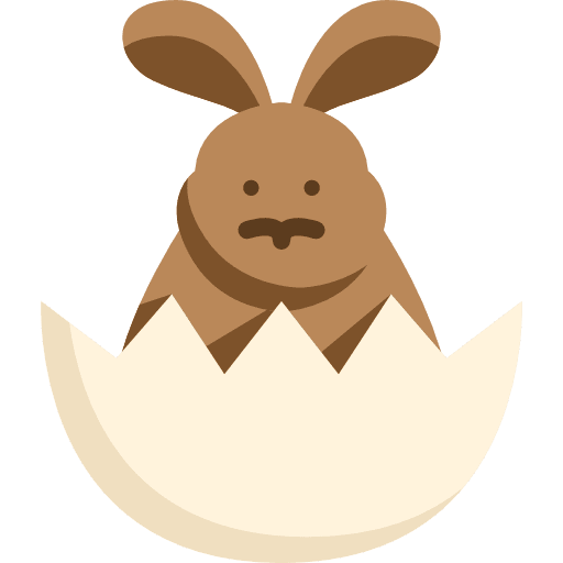 Easter bunny wildlife pet animals icon
