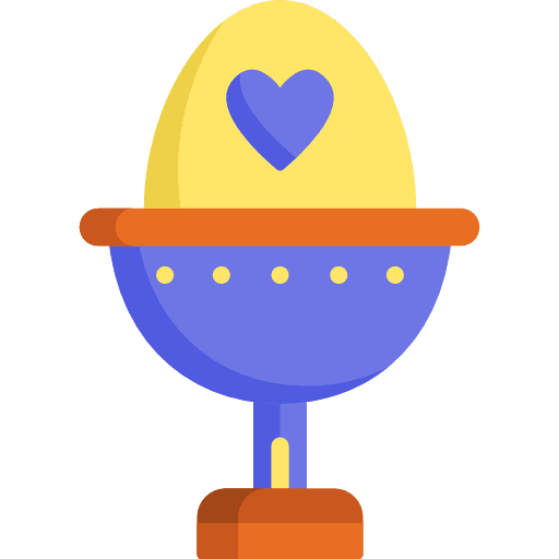 Easter egg easter food decoration icon