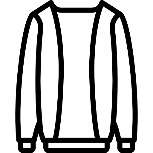 Coat garment clothes jacket icon