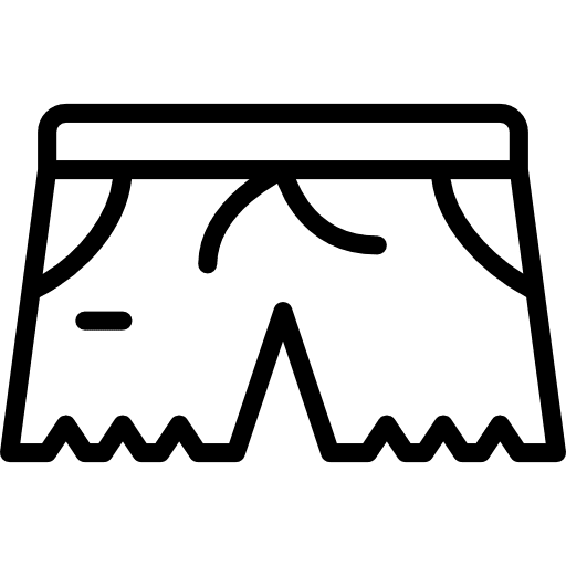 Short clothes denim shorts garment icon