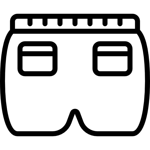 Short garment short shorts icon