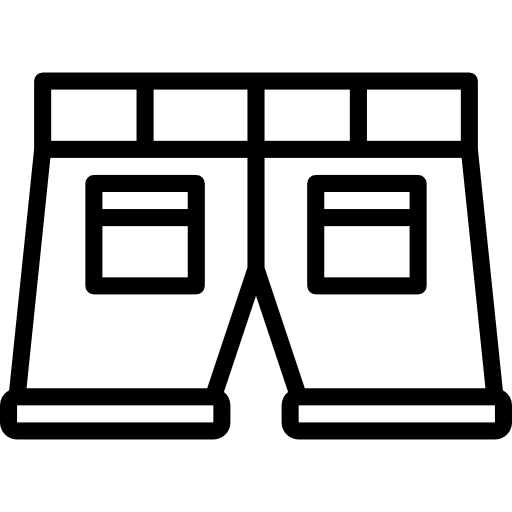 Short pants trousers short icon