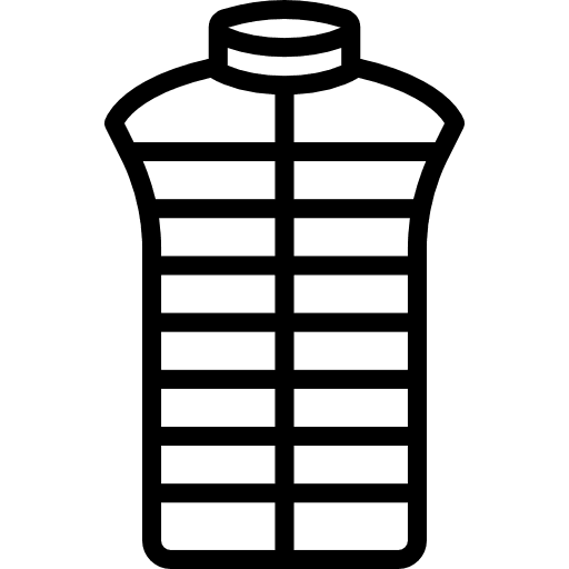 Vest camping nature fishing vest icon