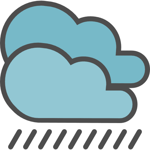 Rain forecast cloud rain icon