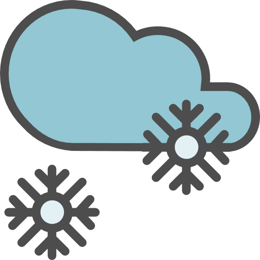 Snowing meteorology weather forecast icon