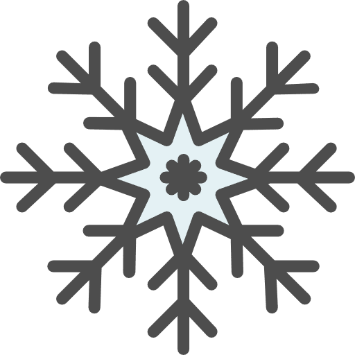 Snowflake winter forecast meteorology icon