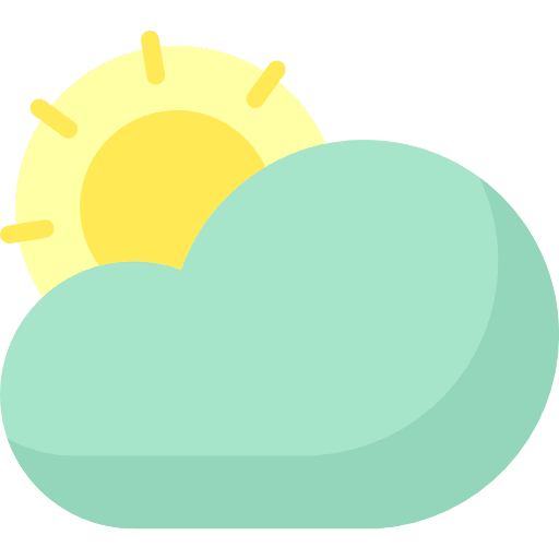 Cloudy clouded weather cloudy icon