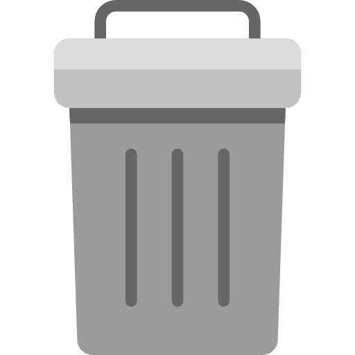 Garbage interface miscellaneous basket icon