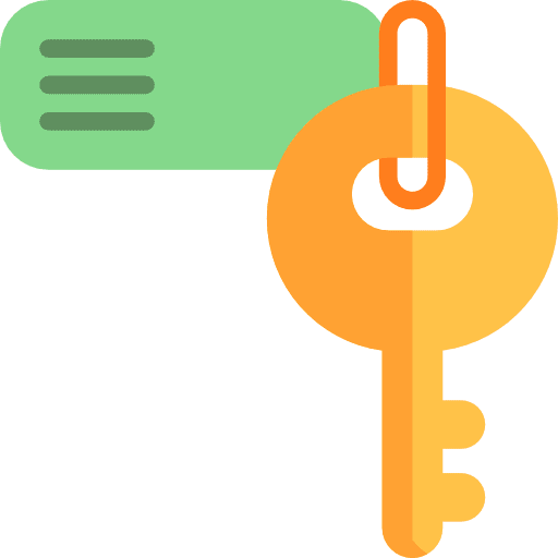 Key door key security passkey icon