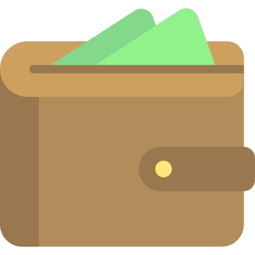 Wallet holder money wallet icon