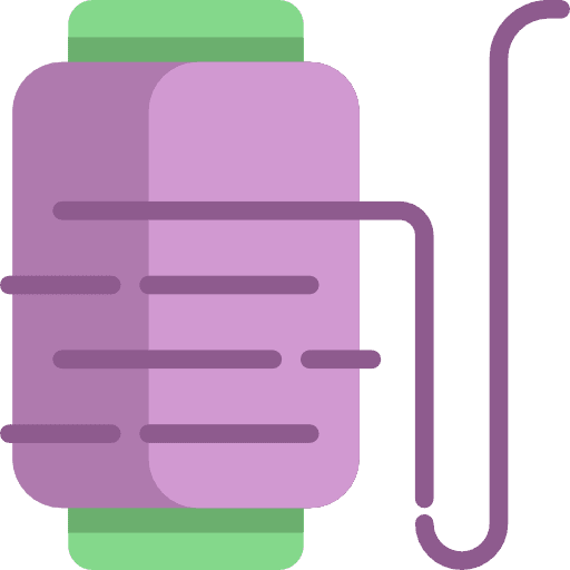 Sewing sewing art and design spool of thread icon