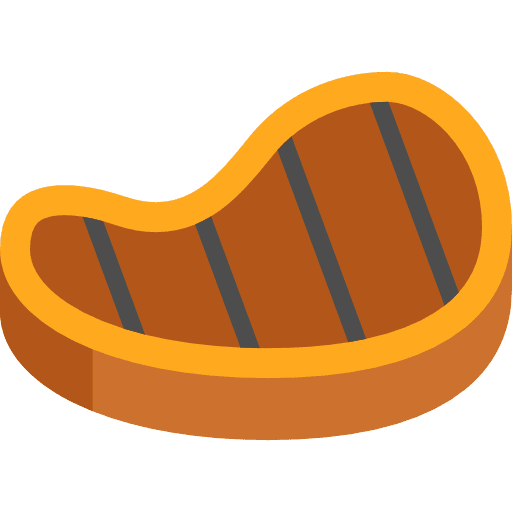 Steak barbecue food food and restaurant icon