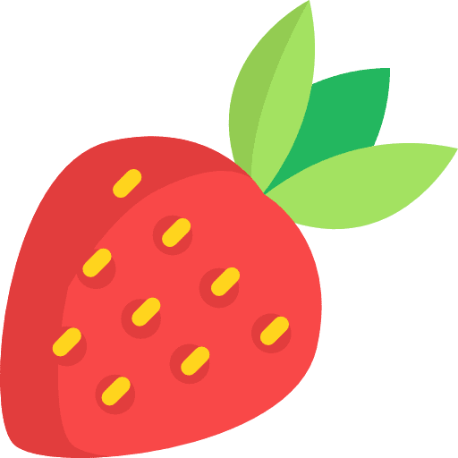 Strawberry healthy food food vegetarian icon