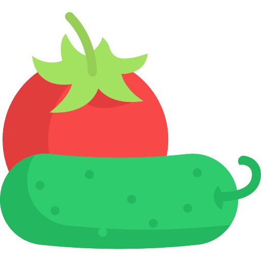 Vegetables vegetable cucumber tomato icon
