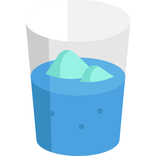 Water glass of water glass healthy food icon