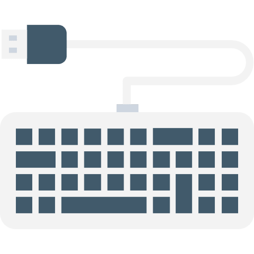 Keyboard technology electronic computing icon