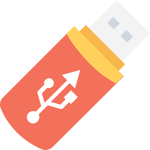 Pendrive multimedia electronics technology icon