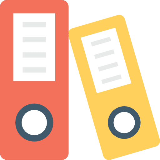 Archives documents office material folder icon