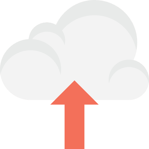 Cloud computing multimedia option multimedia storage icon