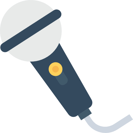 Microphone voice recording microphone vintage icon