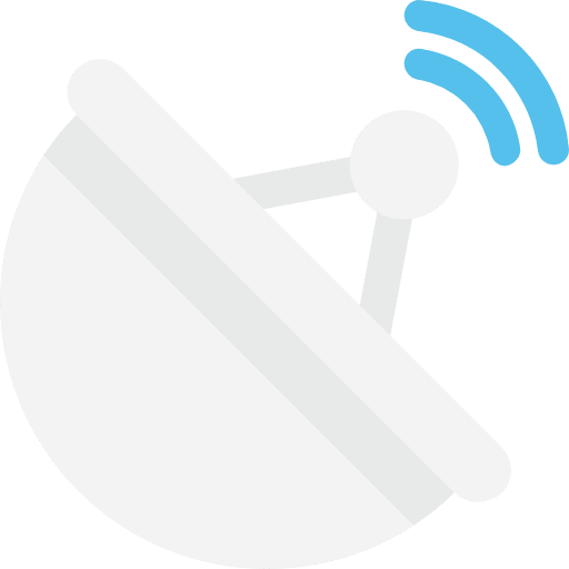 Satellite dish communications satellite dish antenna icon