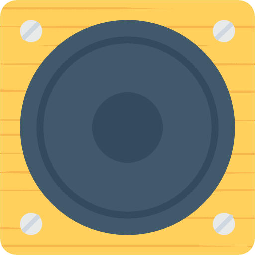 Speaker music and multimedia sound speaker icon