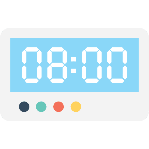 Alarm clock tools and utensils alarm clock time icon