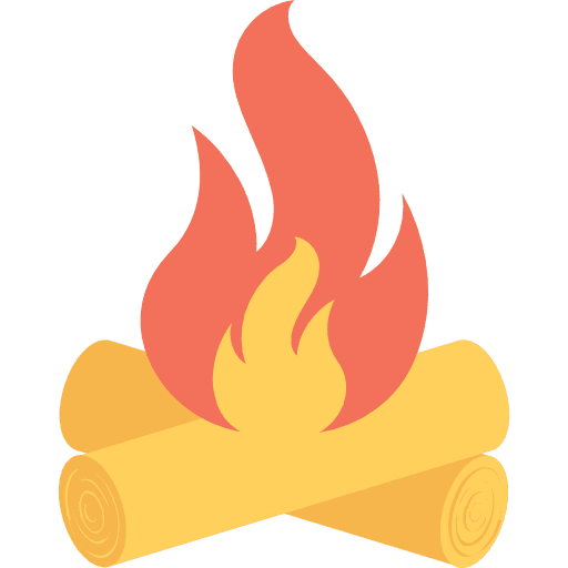 Bonfire bonfire flame bushcraft icon