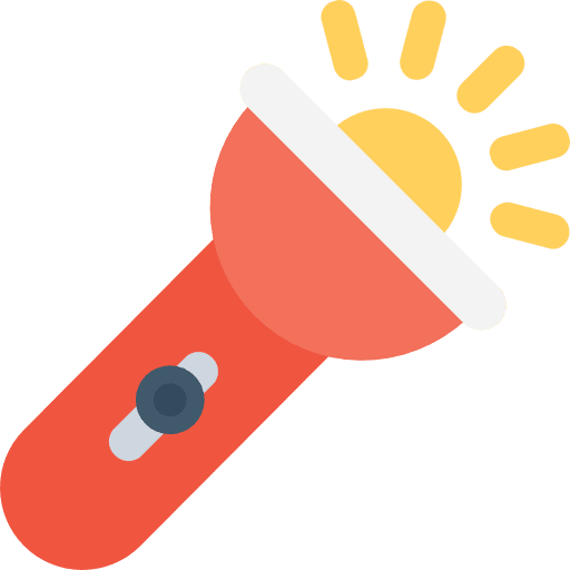 Flashlight tools and utensils construction and tools miscellaneous icon