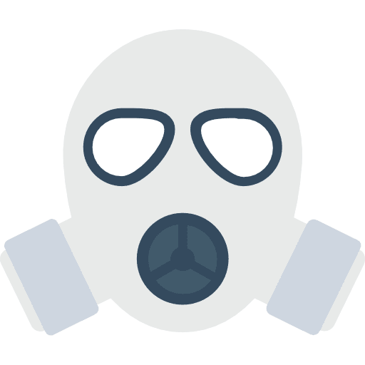 Gas mask chemical weapon seo and web gas mask icon