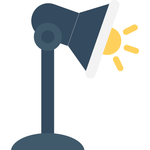 Lamp desk lamp education light icon