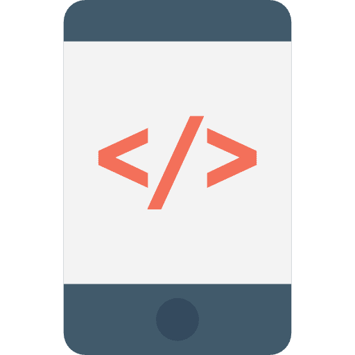 Smartphone coding technology app icon