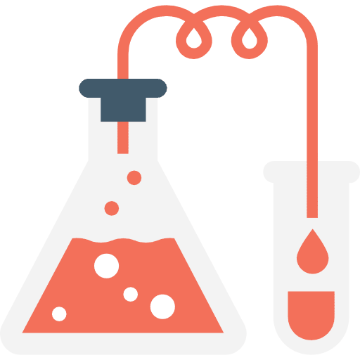 Flask science chemistry education icon