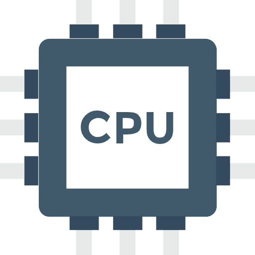 Microchip computer business and finance technology icon