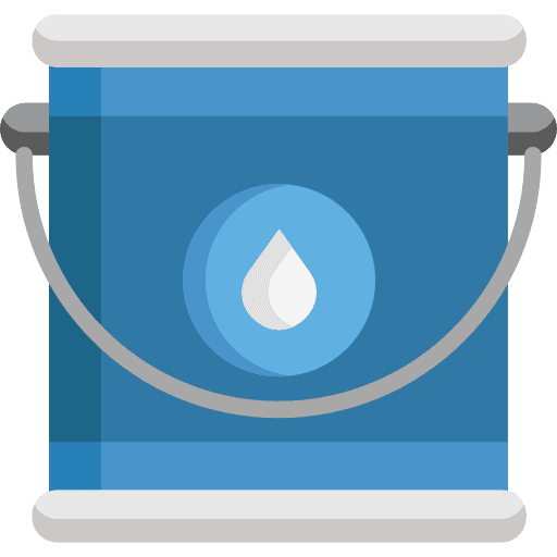 Paint bucket graphic tool construction and tools icon