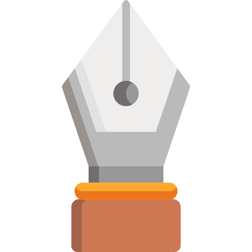 Pen tool writer writing tools and utensils icon