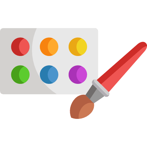 Watercolor art watercolor painting icon