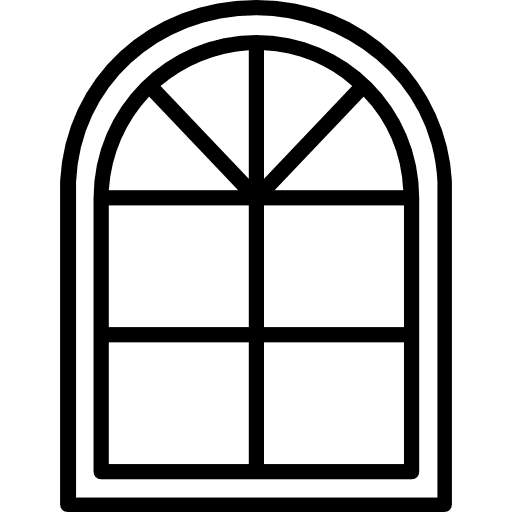 Windows decoration furniture and household window icon