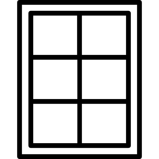 Windows decoration window furniture and household icon