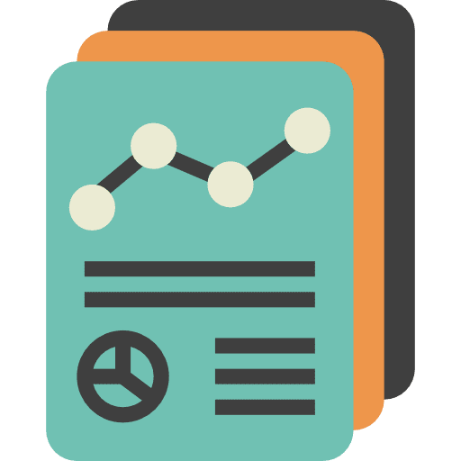 Analytics analytics infography file icon
