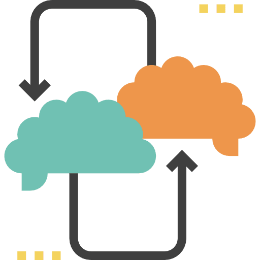 Brainstorming business and finance interface think icon