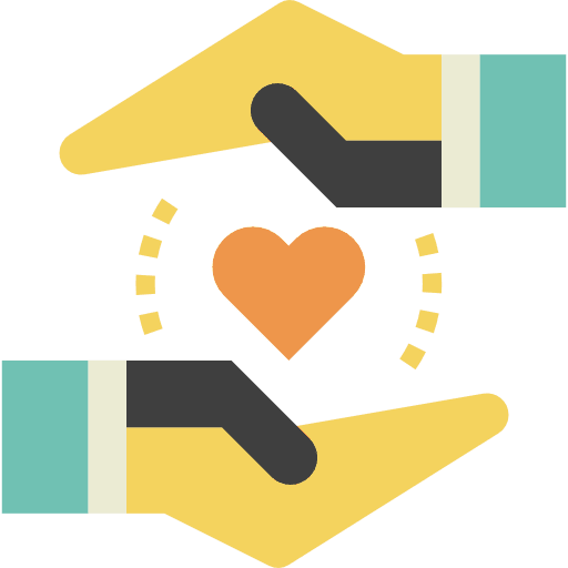 Charity charity health care organs icon